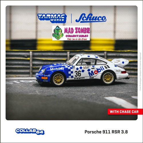 Tarmac Works 1/64 - Porsche 911 RSR 3.8 24h of SPA 1993 #36 Winner
