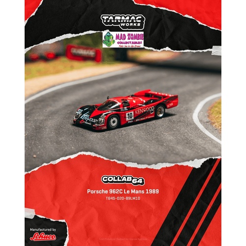 Tarmac Works Collab 64 & Schuco - Porsche 962C Le Mans 1989 #10 - (PRE-ORDER)