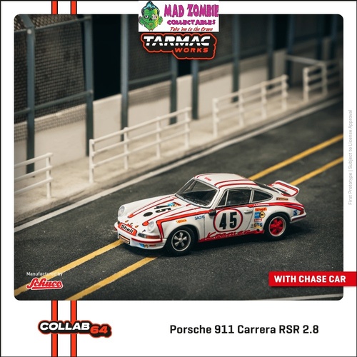 Tarmac Works Global 64 - Porsche 911 Carrera RSR 2.8 24h Le Mans 1973 #45 Winner  (PRE-ORDER)