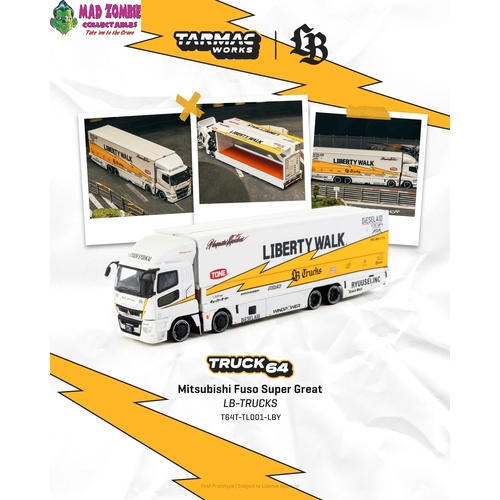 Tarmac Works Hobby 64 - Mitsubishi Fuso Super Great LB-TRUCKS - (PRE-ORDER)