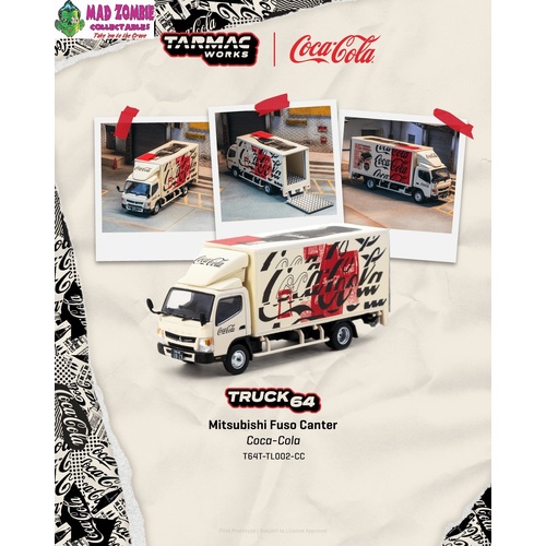 Tarmac Works Hobby 64 - Mitsubishi Fuso Canter COCA- COLA - (PRE-ORDER)
