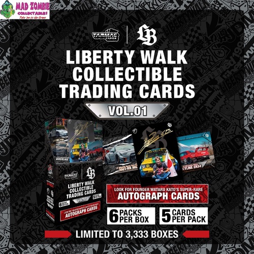 Tarmac Works - LIBERTY WALK COLLECTIBLE TRADING CARDS VOL.01 Box (6 packs per box at least 1 parallel card)  (PRE-ORDER)