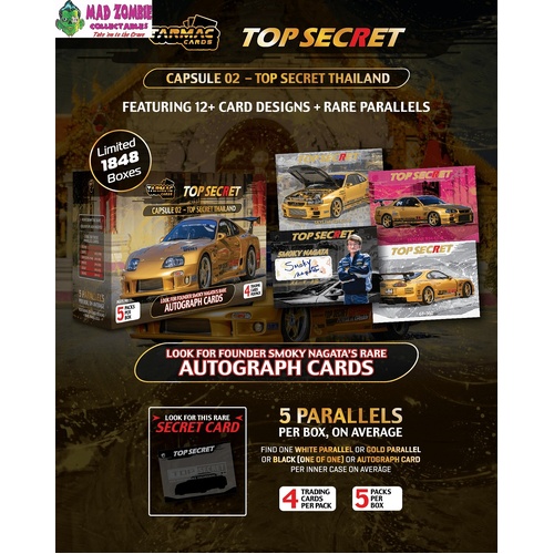 Tarmac Works Cards -Top Secret Capsule 02 - Top Secret Thailand per box (Limited 1848 Boxes World Wide)  - (PRE-ORDER)