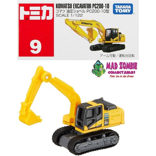 Tomica No. 9 Komatsu Excavator PC200-10
