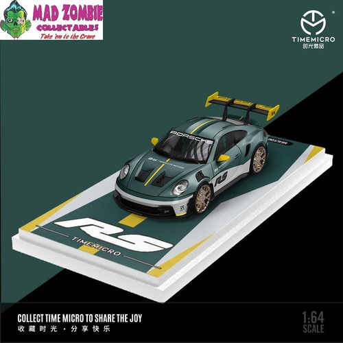 Time Micro 1/64 Scale - Porsche 992 GT3 RS Green Silver (PRE-ORDER)