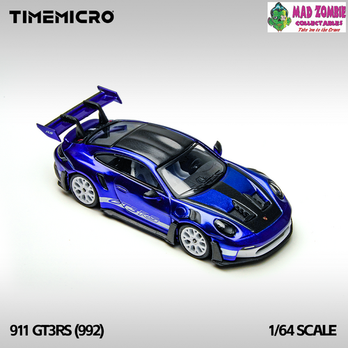 Time Micro 1/64 Scale - Porsche 992 GT3 RS San Marino Blue - PRE-ORDER