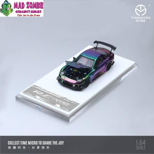 Time Micro 1/64 Scale - Mazda RX7 FD3S RE Amemiya Kit Chrome Purple