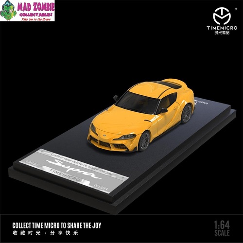 Time Micro 1/64 Scale -Toyota A90 Supra Yellow  (PRE-ORDER)