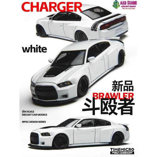 Time Micro × PSC DESIGN 1/64 Scale - Warhorse "Brawler" white Charger - (PRE-ORDER)