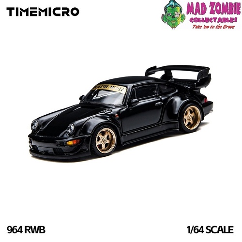 Time Micro 1/64 Scale - RWB 964 Black - (PRE-ORDER)