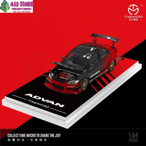 Time Micro 1/64 Scale - Mitsubishi Lancer Evo IX Widebody Advan - (PRE-ORDER)