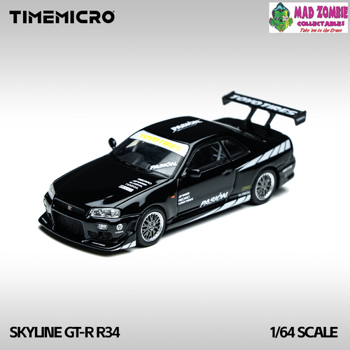 Time Micro - Skyline GT-R R34 “Black Street” Black - (PRE-ORDER)
