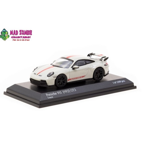 Tarmac Works x Minichamps Collab 1/64 - Crayon Porsche 911 (992) GT3 (Limited to 1200 Pieces World Wide)